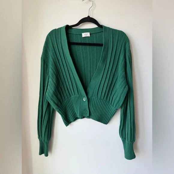 Wilfred Plunge Front Thias Merino Wool Cardigan - Picture 2 of 5